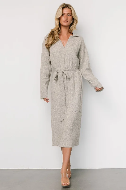 Barrie Sweater Dress | Gray