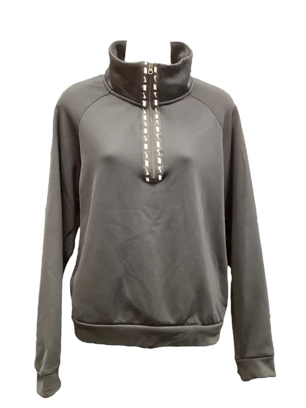 Athletic Sweatshirt Collar By Nike In Black, Size: L