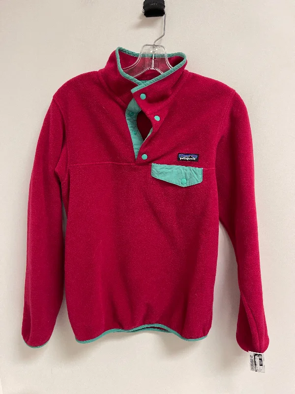 Athletic Sweatshirt Collar By Patagonia In Pink, Size: S