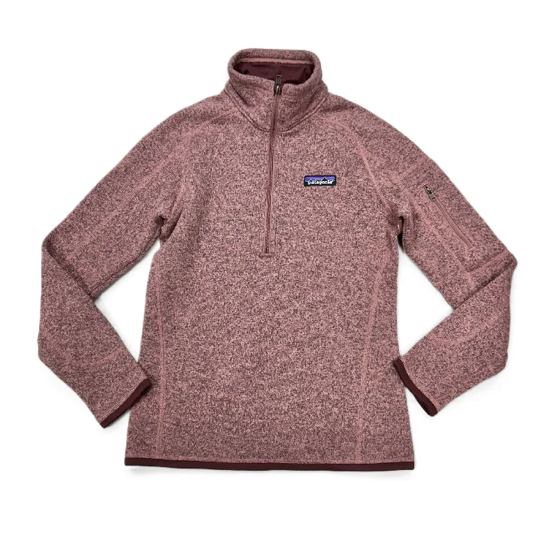 Athletic Sweatshirt Collar By Patagonia In Pink, Size: Xxs