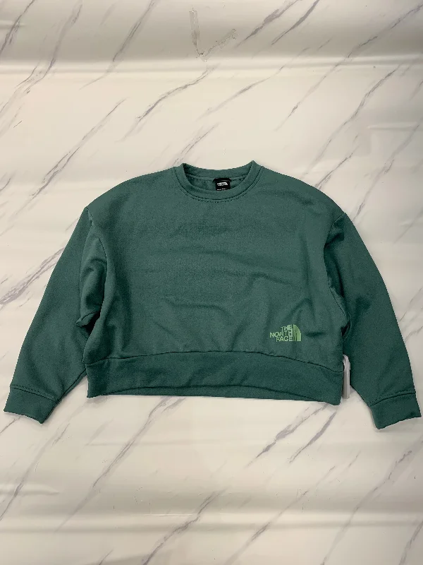 Athletic Sweatshirt Crewneck By The North Face In Green, Size: L