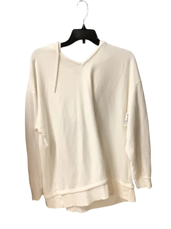 Athletic Sweatshirt Hoodie By Athleta In Cream, Size: Xl