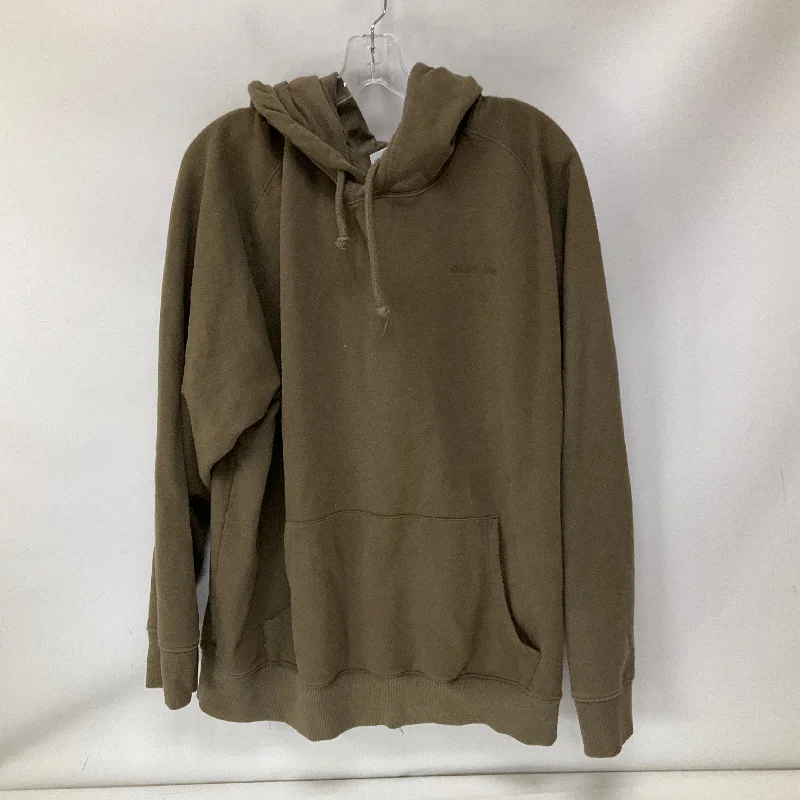 Athletic Sweatshirt Hoodie By Outdoor Voices In Brown, Size: 3x