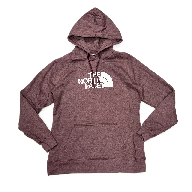 Athletic Sweatshirt Hoodie By The North Face In Maroon, Size: L