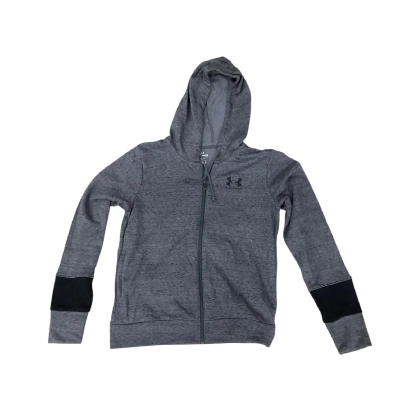 Athletic Sweatshirt Hoodie By Under Armour In Grey, Size: Xs