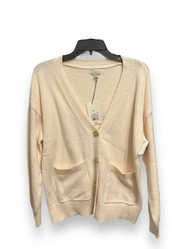 Cardigan By A New Day In Cream, Size: Xs