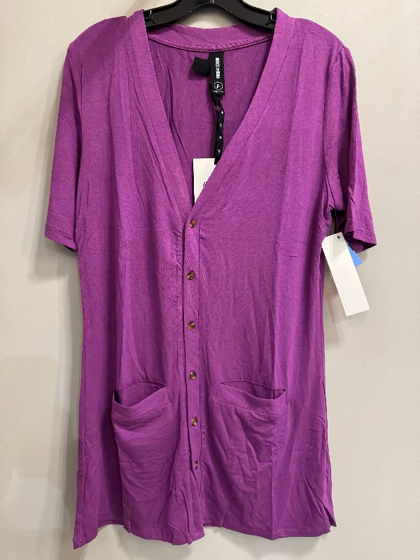 Cardigan By Agnes & Dora In Purple, Size: S