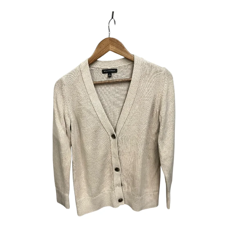 Cardigan By Banana Republic In Beige, Size: S