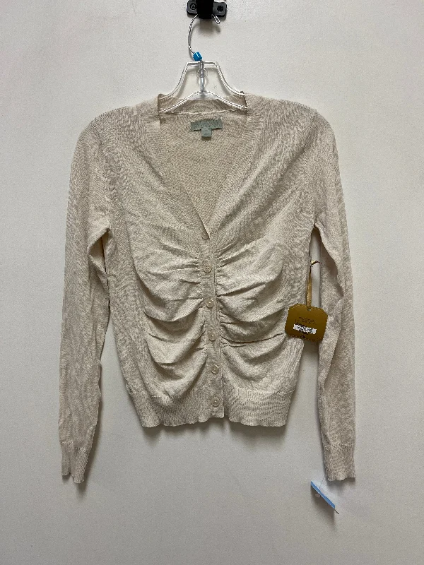 Cardigan By Clothes Mentor In Cream, Size: Xs