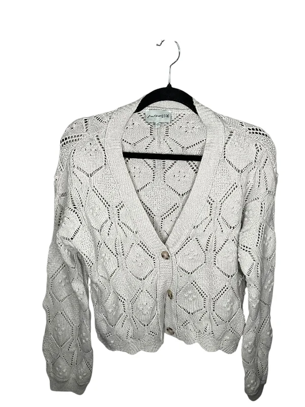 Cardigan By Clothes Mentor In White, Size: L