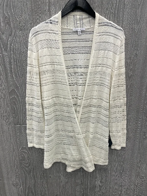 Cardigan By Hawthorn In Cream, Size: M