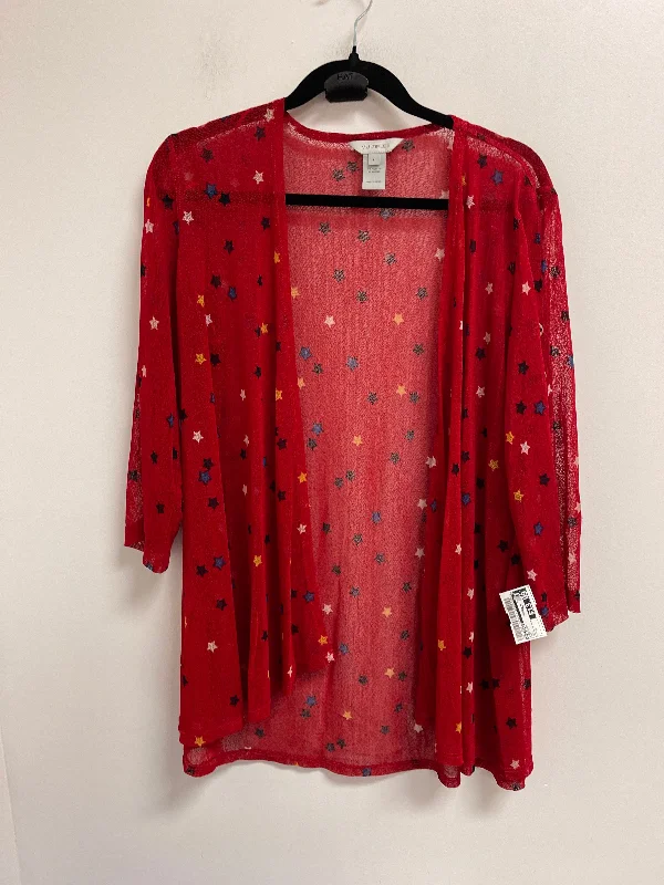 Cardigan By Multiples In Red, Size: S