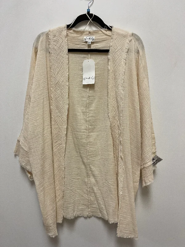 Cardigan By Wonderly In Cream, Size: L