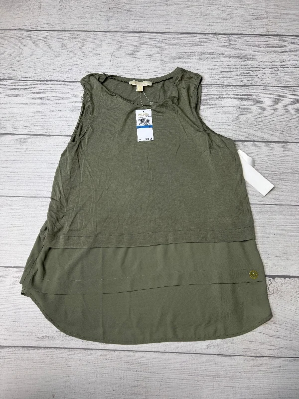 New! Top Sleeveless By Michael By Michael Kors In Green, Size: Xl