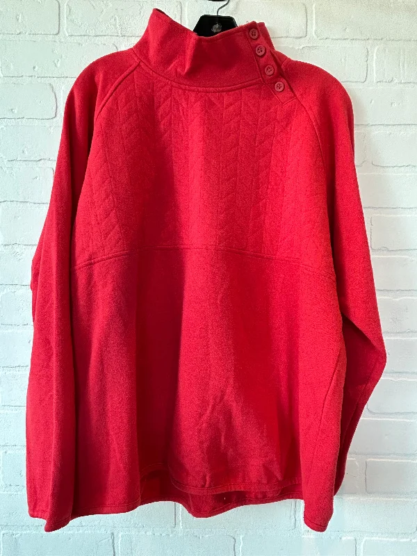 Red Sweatshirt Collar St Johns Bay, Size Xxl