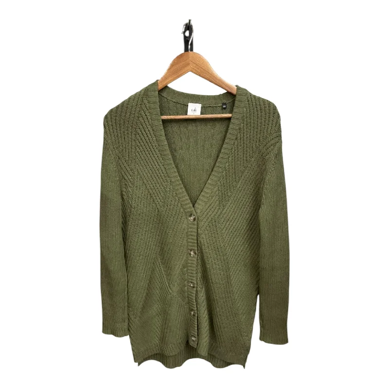 Sweater Cardigan By Cabi In Green, Size: S