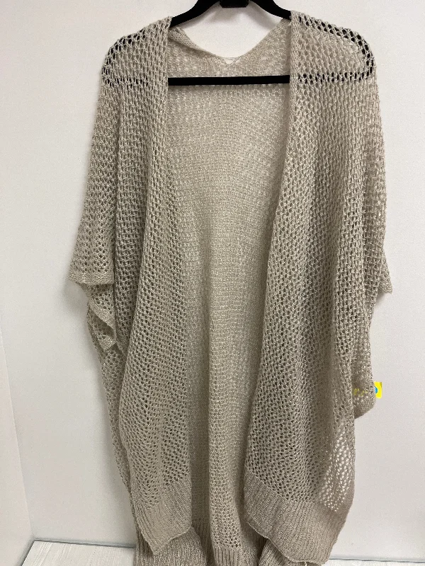 Sweater Cardigan By Clothes Mentor In Tan, Size: Osfm