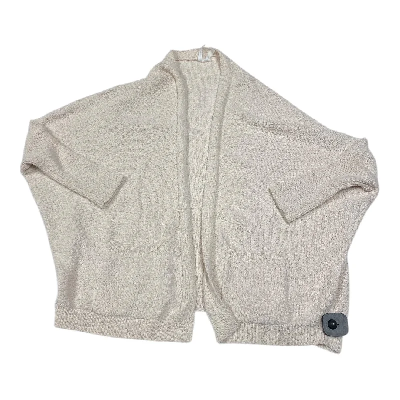 Sweater Cardigan By Dreamers In Cream, Size: Xs