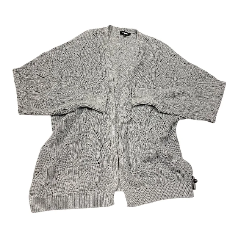 Sweater Cardigan By Express In Grey, Size: Xl