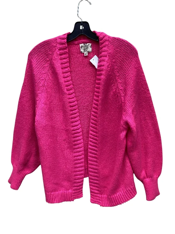 Sweater Cardigan By Hippie Rose In Pink, Size: Xs