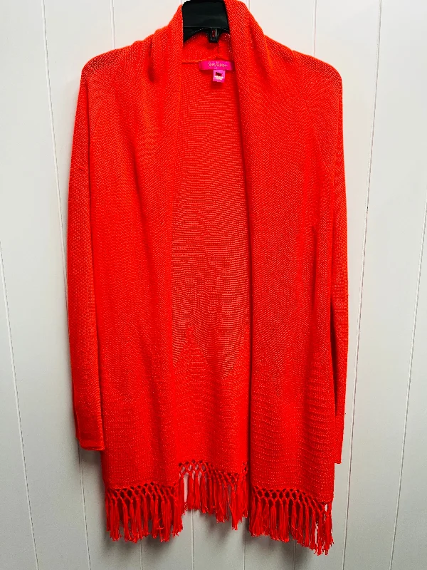 Sweater Cardigan By Lilly Pulitzer In Orange, Size: S