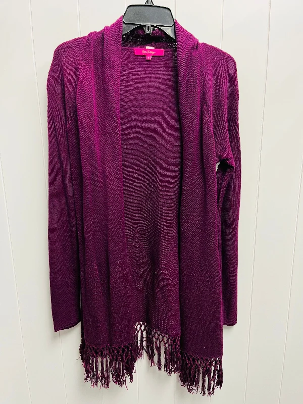 Sweater Cardigan By Lilly Pulitzer In Purple, Size: S