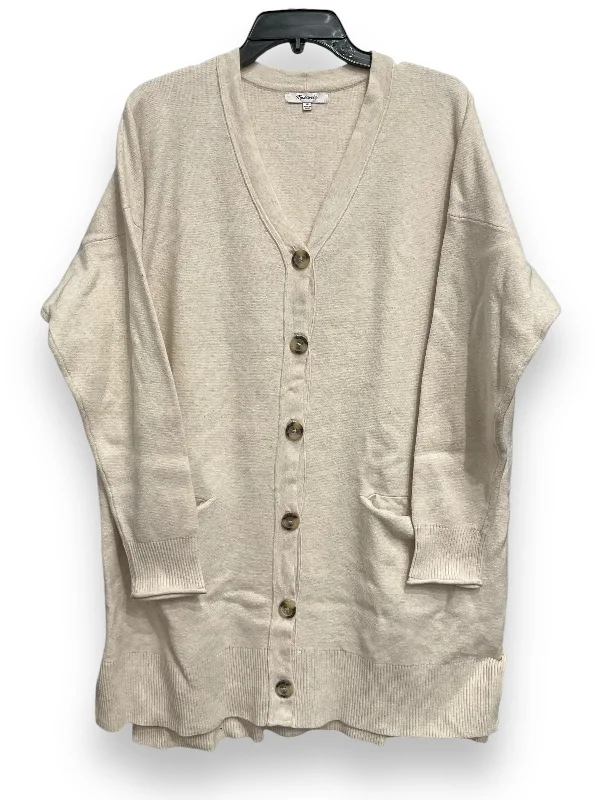 Sweater Cardigan By Madewell In Cream, Size: 1x