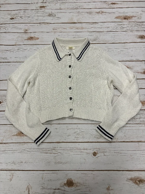 Sweater Cardigan By Maeve In White, Size: S