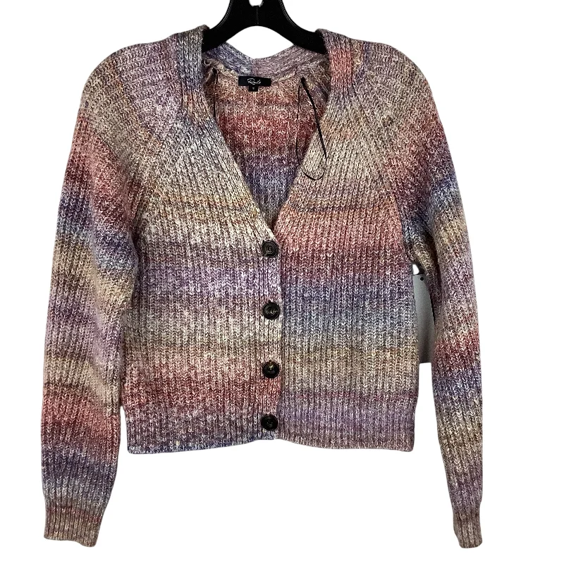 Sweater Cardigan Designer By Rails In Purple, Size: S