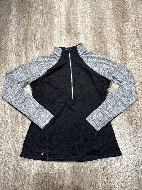 Sweatshirt Collar By Athleta In Black, Size: L