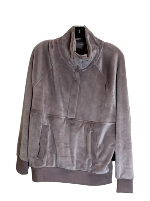 Sweatshirt Collar By Clothes Mentor In Taupe, Size: L