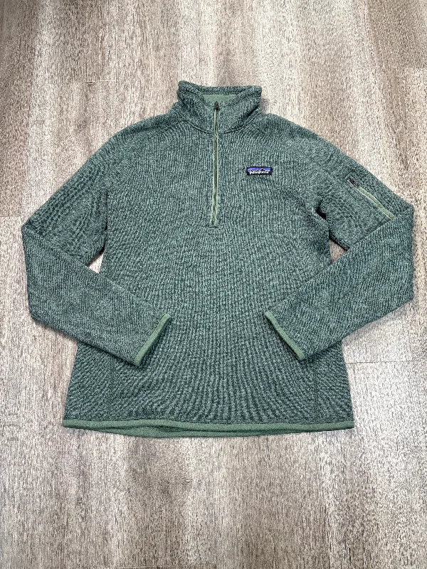 Sweatshirt Collar By Patagonia In Green, Size: M