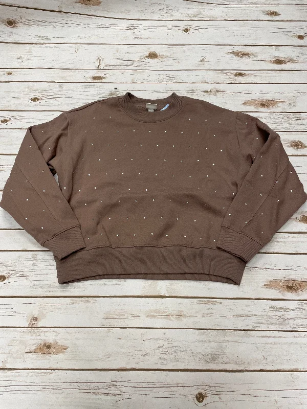 Sweatshirt Crewneck By A New Day In Taupe, Size: M