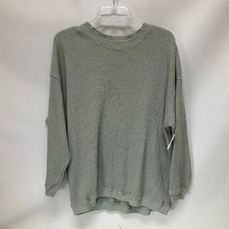 Sweatshirt Crewneck By Aerie In Green, Size: M