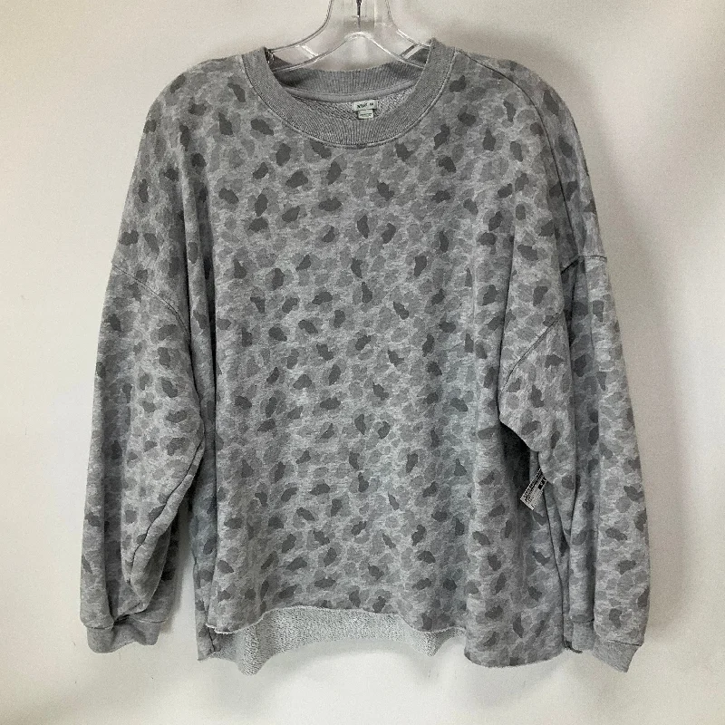 Sweatshirt Crewneck By Aerie In Grey, Size: S