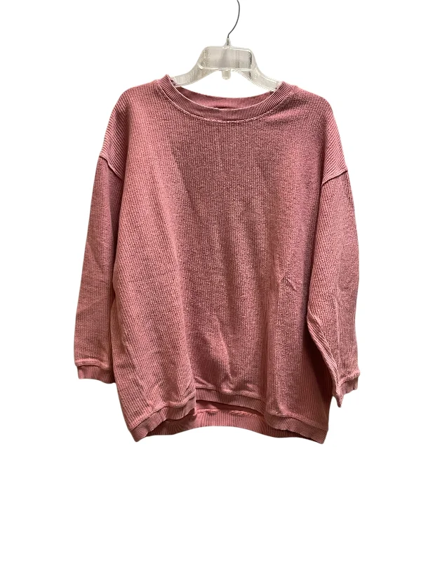 Sweatshirt Crewneck By Aerie In Pink, Size: S