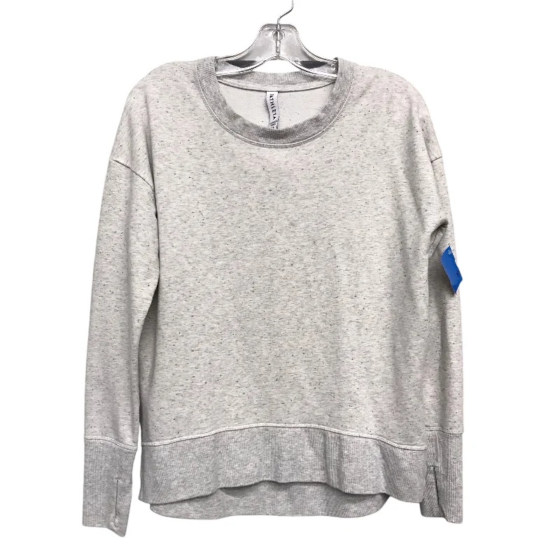 Sweatshirt Crewneck By Athleta In Grey, Size:Xs