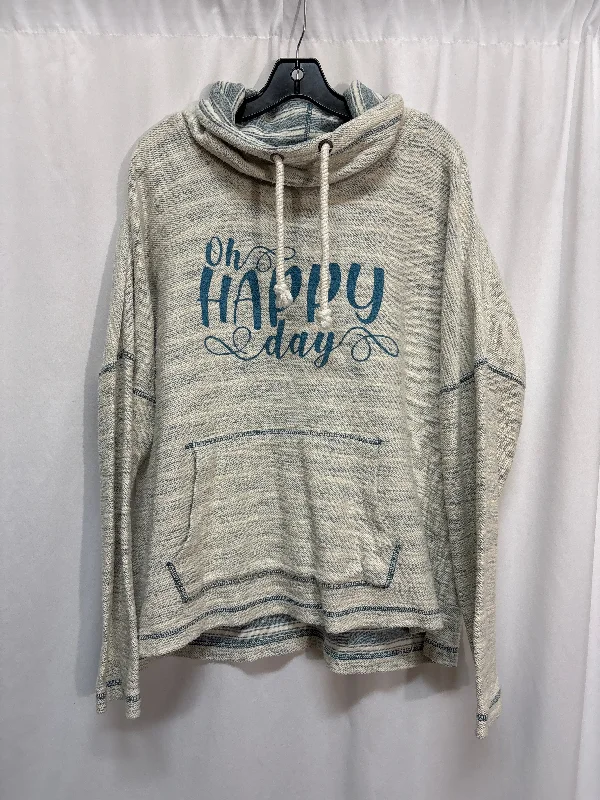 Sweatshirt Crewneck By Clothes Mentor In Cream, Size: Xl