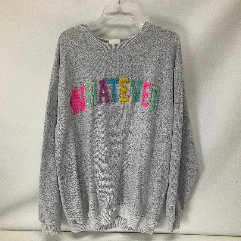 Sweatshirt Crewneck By Clothes Mentor In Multi-colored, Size: 2x