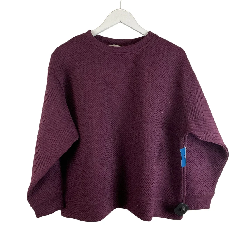 Sweatshirt Crewneck By Clothes Mentor In Purple, Size: S