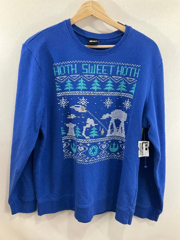 Sweatshirt Crewneck By Disney Store In Blue, Size: M