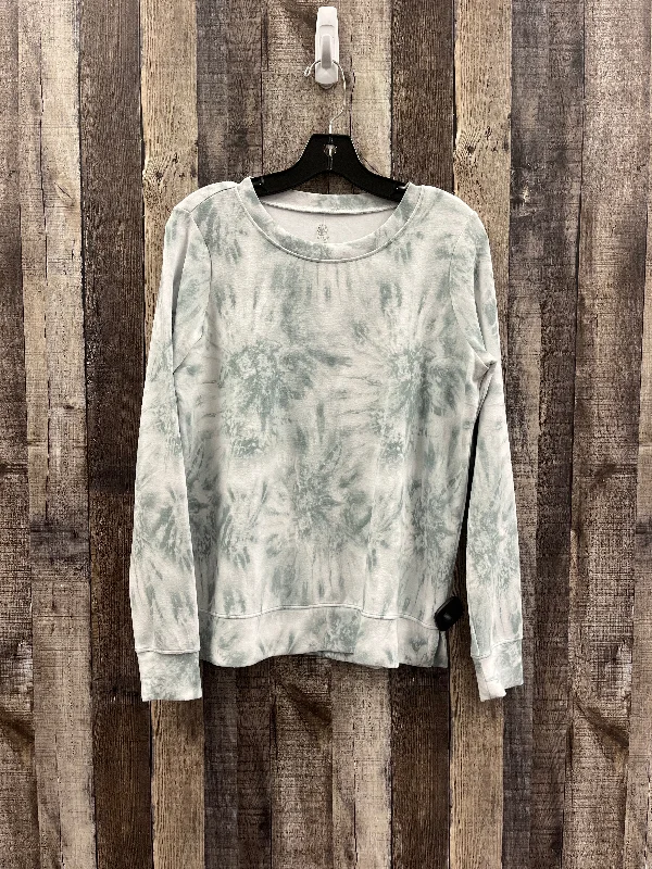 Sweatshirt Crewneck By Gaiam In Tie Dye Print, Size: S