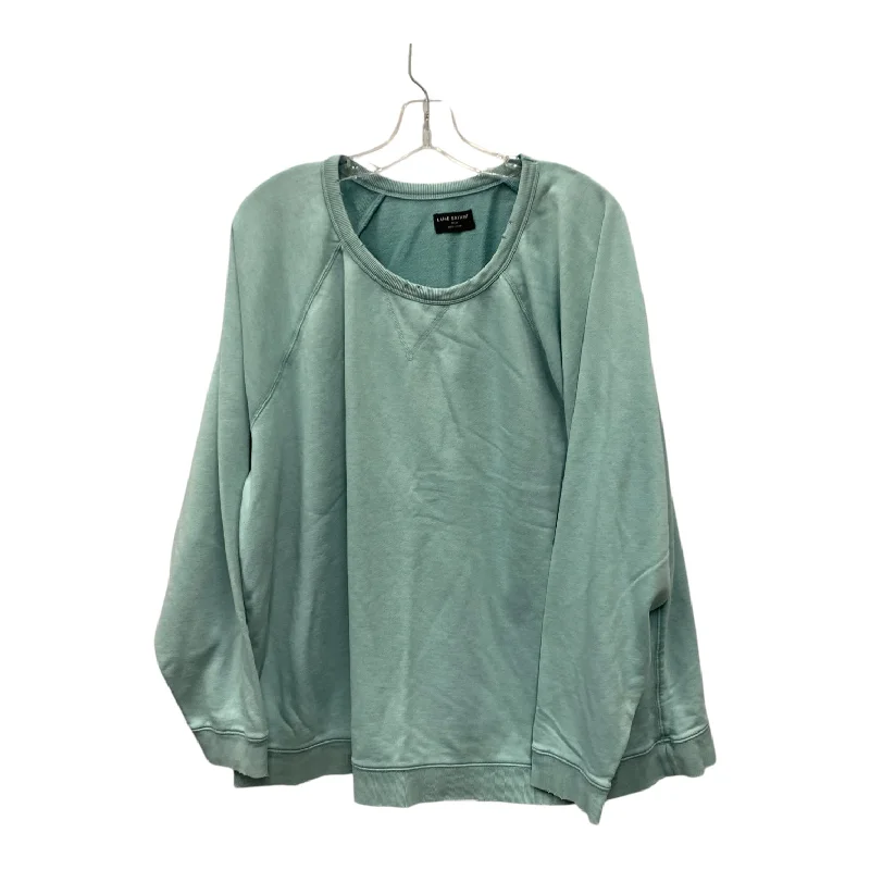 Sweatshirt Crewneck By Lane Bryant In Blue, Size:3X