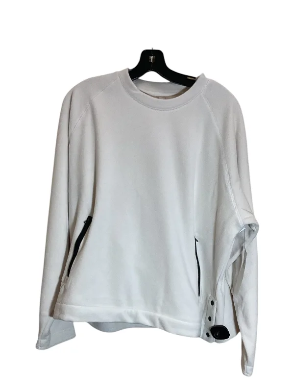 Sweatshirt Crewneck By Mono B In Cream, Size: L