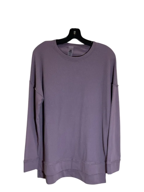 Sweatshirt Crewneck By Mono B In Purple, Size: L