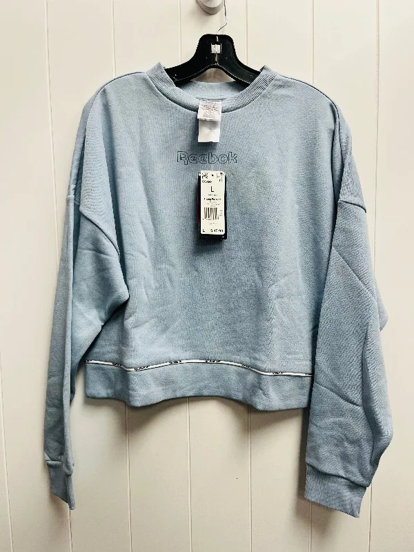 Sweatshirt Crewneck By Reebok In Blue, Size: L