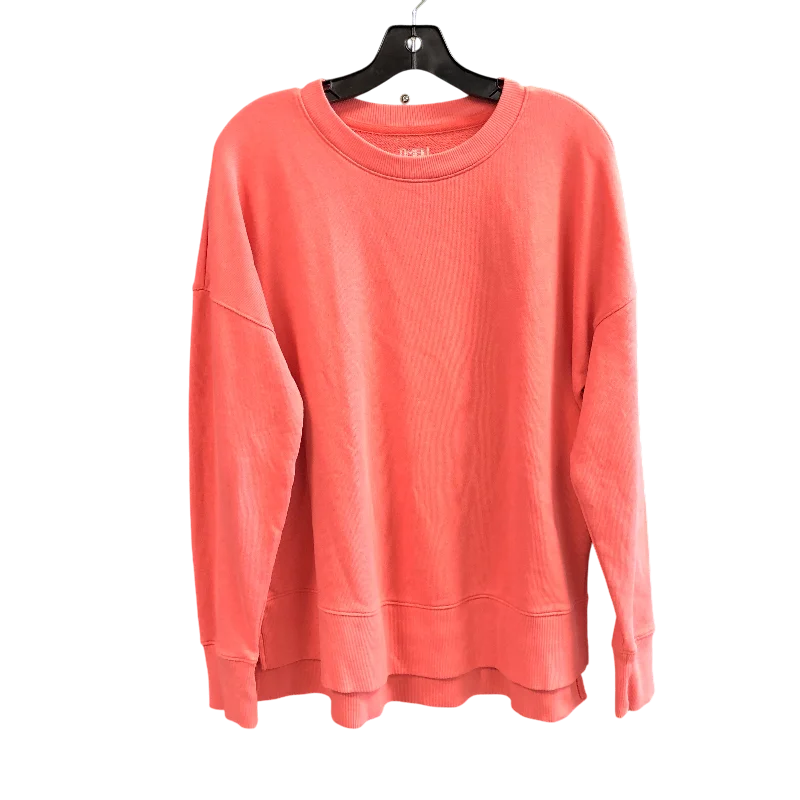 Sweatshirt Crewneck By Time And Tru In Coral, Size: M