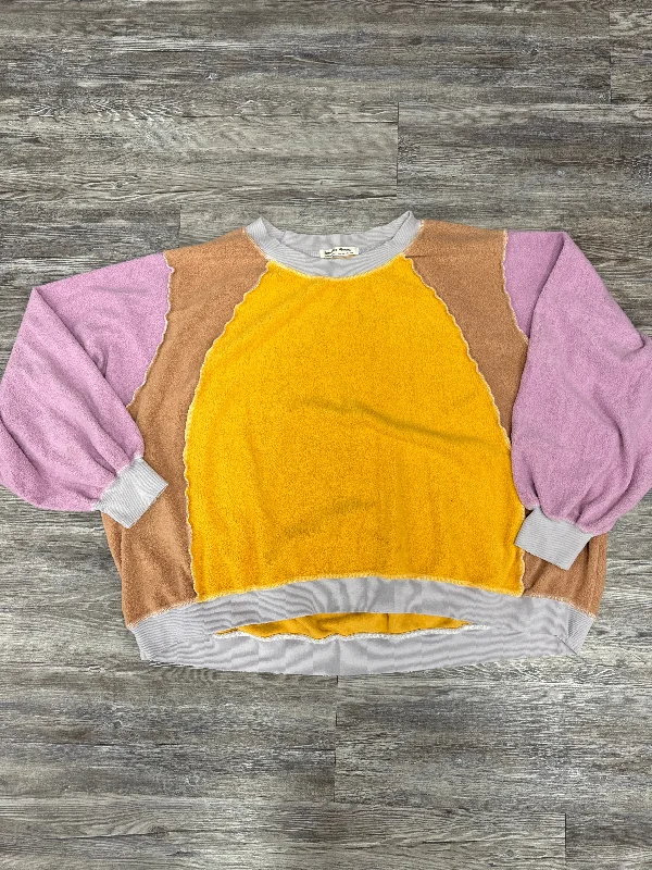 Sweatshirt Crewneck By We The Free In Yellow, Size: Xl