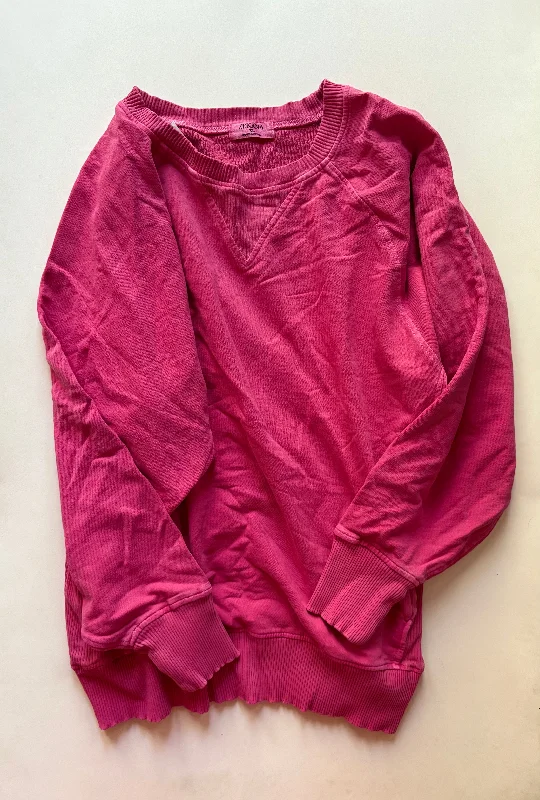 Sweatshirt Crewneck By Zenana Outfitters In Pink, Size: Xl