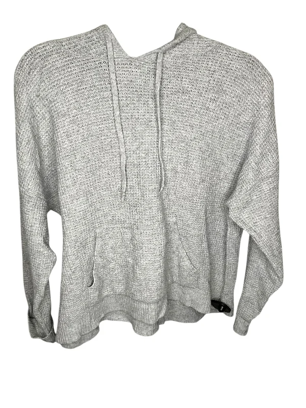 Sweatshirt Hoodie By Aerie In Grey, Size: S